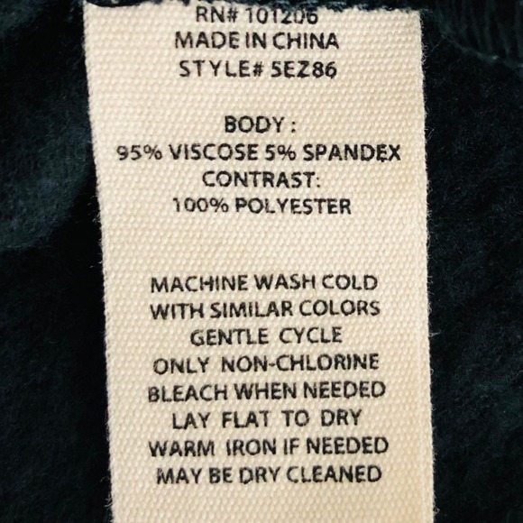 NWT Soft Surroundings Black Kindling Top Cowl Neck Gray Faux Fur Trim 1X Cozy - Picture 4 of 16